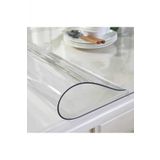 ŞEFFAF MASA ÖRTÜSÜ 1,7 mm 80 cm x 160 cm Kalın Pvc Kaymaz Masa Örtüsü Koruyucu YÜZ ALTMI