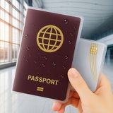 Şeffaf Pasaport Kılıfı - Cepli Pasaport Koruma Kabı - Waterproof Pasaport Koruyucu - Su Geçirmez Pasaportluk 1 Adet