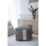 Şeffaf Pencereli Dolap / Baza Düzenleyici Yorgan, Yastık Saklama Çantası - Büyük 40X50X32 cm - Gri - 3 Adet - 28 x 35