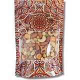 Şeffaf Pencereli Mandala Desenli Poşet, Kilitli Fermuar, Yeniden Kullanılabilir Saklama Torbası,Hazır Doypack, Farklı Kullanım Alanları (100, 15x21)