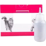 Şeffaf Pet Biberon 50 ml Yavru Kedi ve Köpekler Için Biberon - Beyaz