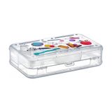Şeffaf Plastik Bölmeli Çift Taraflı Hobi Dikiş Iğne Kutusu Düzenleyici Arduino Balıkçı Malzeme Saklama Organizer Şeffaf