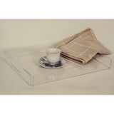 Şeffaf Pleksi Tepsi 35x25 Cm Servis Kahve Çay Ve Sunum Tepsisi