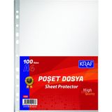 Şeffaf Poşet Dosya 1. Kalite Kraf 5 Paket