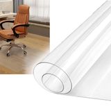 Şeffaf PVC Çalışma Masası Sandalyesi Matı, 40x60cm/60x80cm/120x150cm/150x180cm/180x200cm, Şeffaf Zemin Koruma Matı, Ahşap/Fayans Koruma Matı, Kolay Kayar / Temiz/Kesilebilir (Boyut: 80 x 100