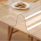 Şeffaf PVC Masa Koruyucu Örtü, 70x110 cm, 1.5 mm Kalınlık, Yumuşak Cam