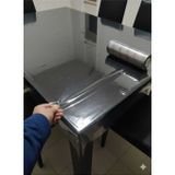 ŞEFFAF PVC MASA ÖRTÜSÜ 120 X 150 CM 1.4 mm KAYMAZ SU GEÇİRMEZ MASA KORUYUCU