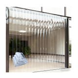 Şeffaf PVC Şerit Kapı Perdesi , Şeffaf su geçirmez şerit perde(W210xH210cm/W82.68xH82.68in)