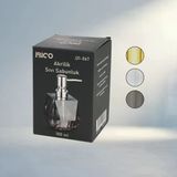 Şeffaf Renkli Akrilik Sıvı Sabunluk Modern Tasarım 180Ml