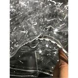 Şeffaf Renkli Balkon Perdesi 2X3M – Su Geçirmez Pvc Branda, Rüzgar, Yağmur ve Güneş Koruma, Balkon, Teras, Kış Bahçesi Için (Siyah) - 2 x 3 m