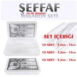 ŞEFFAF RENKLİ ISI İLE DARALAN MAKARON WOER 30 Parça 3.2-5-6.4mm