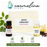 Şeffaf Sabun Bazı-Kahverengi Sabun Boyası-Vanilya Esansı