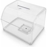 Şeffaf Sadaka Kutusu – Kilitli Tip Box No:1 Büyük Boy (11,5x15,5x10,5 cm)