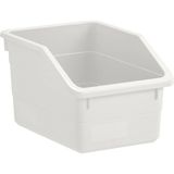 Şeffaf Saklama Kutusu 19X26X15 Cm, Düzenleyici, Plastik Kapaklı Olmayan - Ahşap - Bej - Siyah - Seçenek 1