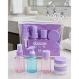 Şeffaf Seyahat Dolum Şişesi Seti 5 Parça Kozmetik Organizer