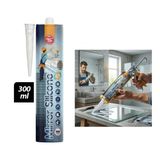 Şeffaf Silikon - 300 Ml - Ayna Cam Yapıştırıcı