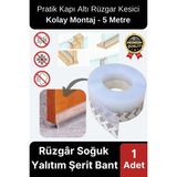 Şeffaf Silikon Rüzgâr Soğuk Böcek Engelleme Cam Kapı Pencere Izolasyon Yalıtım Şerit Bant 5mt 1 Adet - diğer