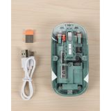 Şeffaf Tasarımlı Bluetooth Kablosuz Mouse Pilli Kullanım - Çok Renkli