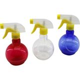Şeffaf Tombul Boş Sprey Şişesi - 350 ml - Püskürtücü Başlık - Renkli - 1 lt