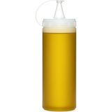 Şeffaf Yağdanlık 700 ml Sızdırmaz Kapaklı Sosluk Sirkelik Sıvı Yağ ve Sos Şişesi Pratik K