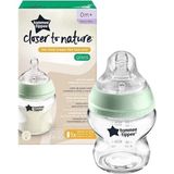 Şeffaf Yeşil Cam Biberon 150 Ml, Doğal ve Sağlıklı Beslenme Için Ideal - Ahşap