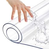 Şeffaf Yolluk Mat, Şeffaf Vinil Zemin Koşucusu Koruyucu - Sert Ağaç ve Halı için 1,5 mm Kalın Kaymaz PVC Mat, Su Geçirmez Giriş Koridor Koruması, 4x13ft (48x156 inç) Dayanıklı Zemin Kaplaması