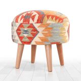 Sefian Kilim Puf, Rustik
