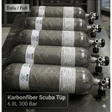 Sefic Sefıc 6.8 Litre 300 Bar Karbonfiber Scuba Tüp - Gri