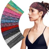 Sefiinh Saç bantları kadınlar için 12 paket kafa bandı Yoga elastik kafa bantları kadın saç bandı egzersiz yumuşak ter Hairbands aksesuarları