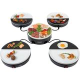 Şefin Akşam Yemeği Partisi - Beyaz Raclette Izgara - Elektrikli Izgara - Iç Mekan Izgaraları ve Raclette'ler - 4 Ila 5 Kişilik Gurme Seti - Pfas - Siyah