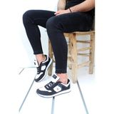 Seftil Life Unisex Koşu Yürüyüş Spor Ayakkabısı - Siyah - Beyaz