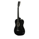 Segah Müzik Siyah Gitar - 4/4 Boy Öğrenci Gitarı Kılıf Ve Pena Hediye !