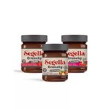 Segella 3x350 gr Çilekli Frambuazlı Doğal Meyve Parçacıklı ve Fındık Parçacıklı Kakaolu Fındık Kreması (3 adet)