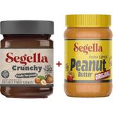 Segella Fındık Parçacıklı Kakaolu Fındık Kreması 350gr ve %100 Fıstık Ezmesi Original 350gr (2 Adet) - 700 gr