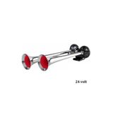 Seger 24volt Ikili Düz Ses Havalı Korna (orijinal) 82ah Metal Krom Boru Ean-8698520201117