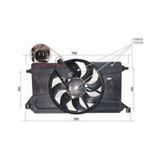 SEGER 59423 Radyatör Klima Fan Motorları Davlumbazlı Focus II 1.4 1.6 1.6 Tı Klimalı