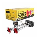 Seger 85kh fala fala kompresörlü korna 12volt krom borulu melodili