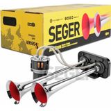 SEGER-EKS Seger 85kh fala fala kompresörlü korna 12volt krom borulu melodili