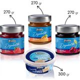 Seğmen Diyabetik Reçel ve Helva Paketi 4’lü – Çilek, Vişne, Kayısı Reçeli 270 G + Sade Helva 300 G - 1,1 kg