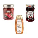 Seğmen Kızılcık Marmelatı, Süzme Çiçek Balı ve Vişne Reçeli (3 Adet) - 1,5 kg