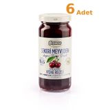 Seğmen Şekeri Meyveden Vişne Reçeli Kavanoz 270g x 6 Adet