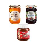 Seğmen Süzme Çiçek Balı, Beşibiryerde Karışık Meyve Reçeli ve Kakaolu Fındık Kreması (3 Adet) - 1,5 kg
