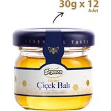 Seğmen Süzme Çiçek Balı Kavanoz 30g (12'li) - 360 gr
