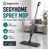 Segy Home Sprey Mop, Mikrofiber Bezli, Su Hazneli, Kovasız Pratik Temizlik, Parke, Fayans, Mermer ve Seramik Zeminler Için karışık renk gelmektedir.