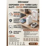 Segy Home Turbo Hızlı Şarj Aleti Seti - Type-C Şarj Kablosu + Adaptör - Akıllı Güvenlik Korumalı Ev ve Seyahat Şarj CIHAZI120W