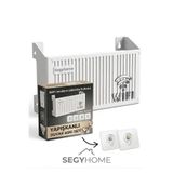 segyhome Wifi Modem Saklama Kutusu Plastik Malzeme ile 15X25X6 cm Boyutlarında Şık Duvar Tipi Yapışkanlı Vida Hediyedli(2 Adet)