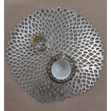 Sehara Amerikan Servis/suppla/masa Örtüsü - 4obcm - 12 Parça - 40 x 40 cm - Gümüş