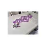 SEHARA KEÇE RUNNER, 97CMX45,5CM, (2 YAPRAK MOTİFİ,2 ÇİÇEK MOTİFİ HEDİYE), MASA RUNNERI,3MM