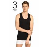 Seher-3'lü Paket Klasik Erkek Atlet (Siyah/XL)