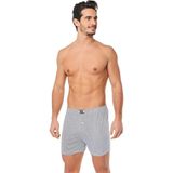 Seher 3'lü Yıldızı Desenli Gri Erkek Boxer